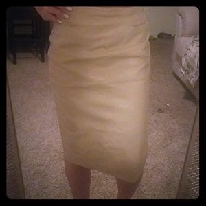 vintage Italian leather pencil skirt